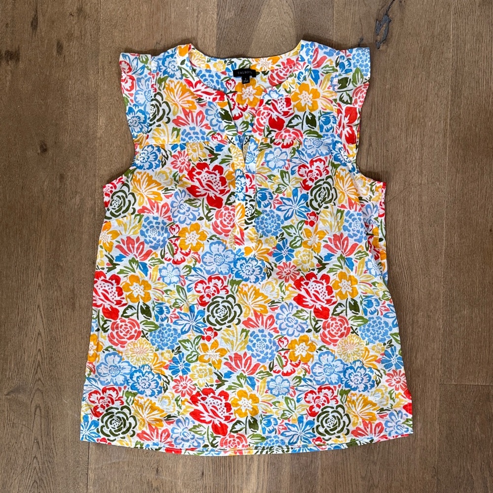 Talbots Floral Blouse